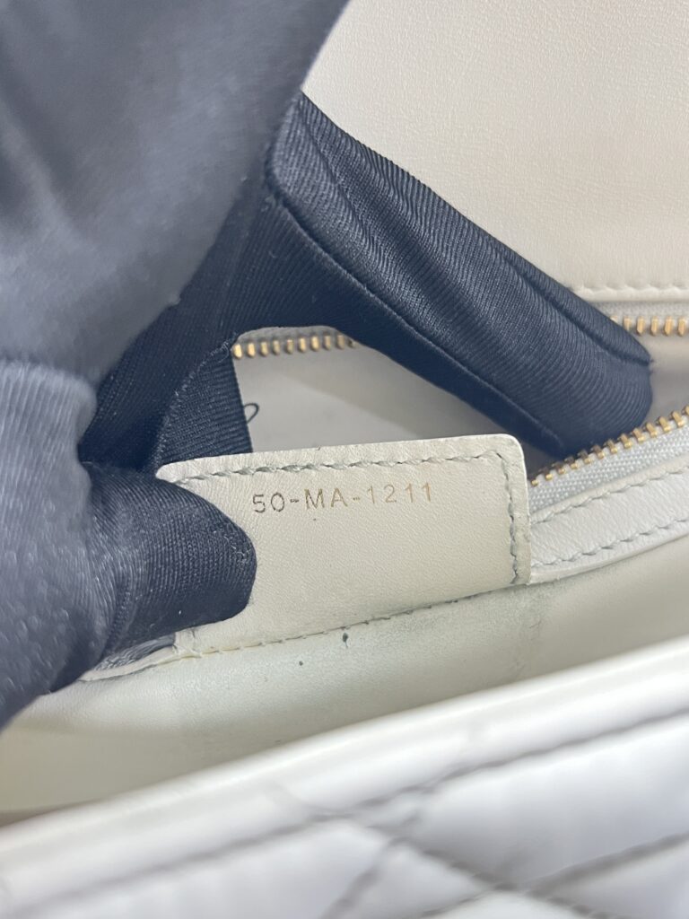 Dior Medium Caro Macrocannge White GHW