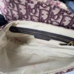 Dior Saddle Medium Oblique Canvas Maroon GHW