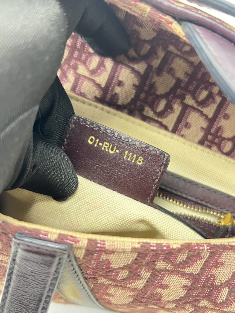 Dior Saddle Medium Oblique Canvas Maroon GHW
