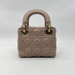 Dior Lady Dior Mini Supple Dark Beige GHW