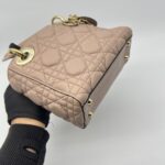Dior Lady Dior Mini Supple Dark Beige GHW