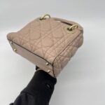 Dior Lady Dior Mini Supple Dark Beige GHW