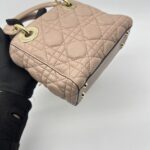 Dior Lady Dior Mini Supple Dark Beige GHW