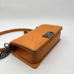 Chanel Boy 25 Lambskin Orange RHW