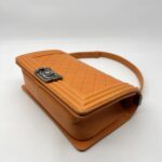 Chanel Boy 25 Lambskin Orange RHW