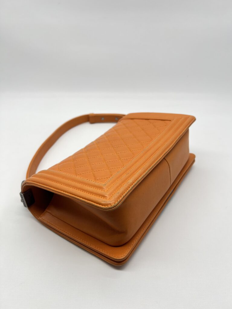 Chanel Boy 25 Lambskin Orange RHW