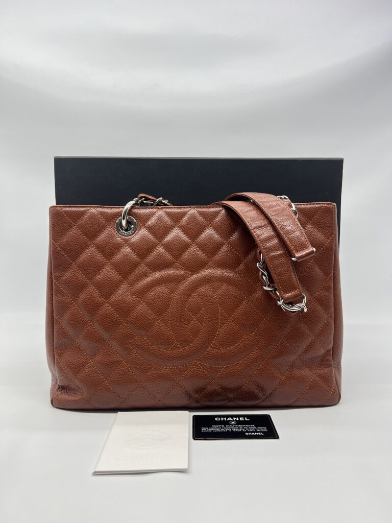 Chanel GST Caviar Brown Cognac SHW
