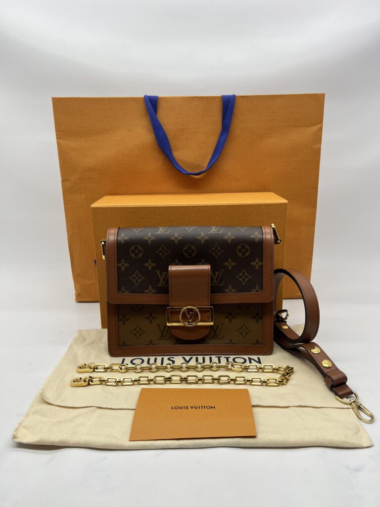 Louis Vuitton Dauphine MM Monogram Reverse GHW
