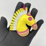Hermes Rodeo Geegee Jaune/Fuchsia/Gris