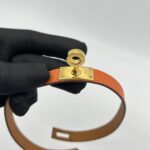 Hermes Kelly Bracelets Double Tour Swift Orange GHW