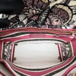 Dior Lady Dior Medium Canvas Embroidered Butterfly Print GHW