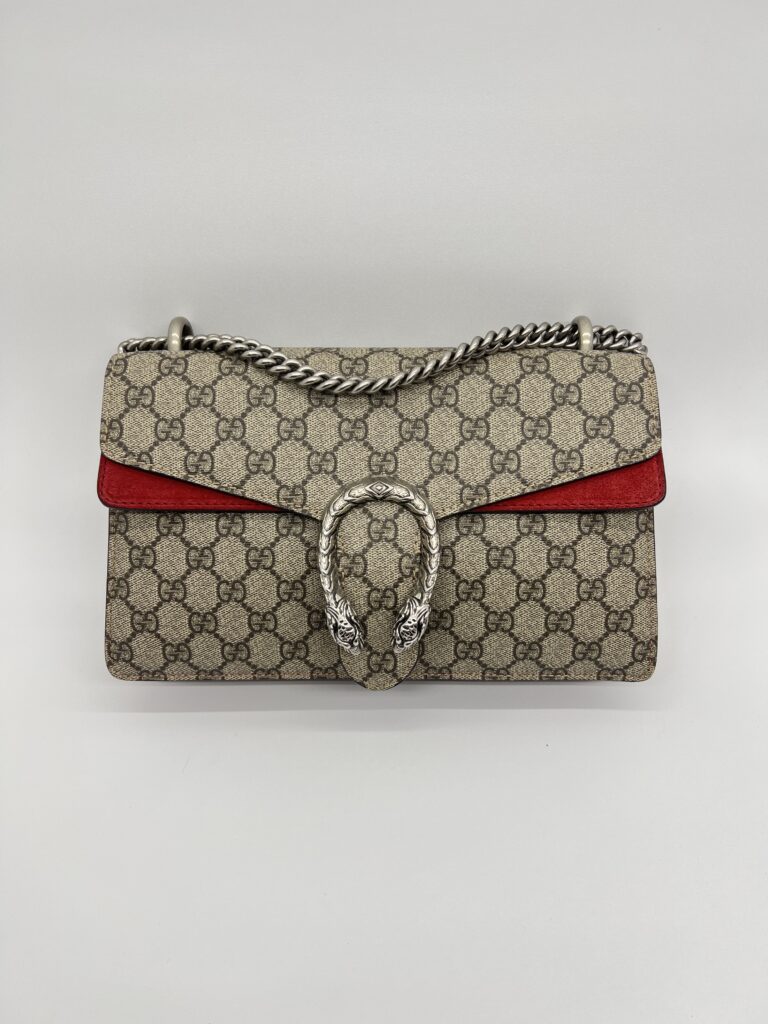 Gucci Dionysus GG Supreme Suede Red SHW
