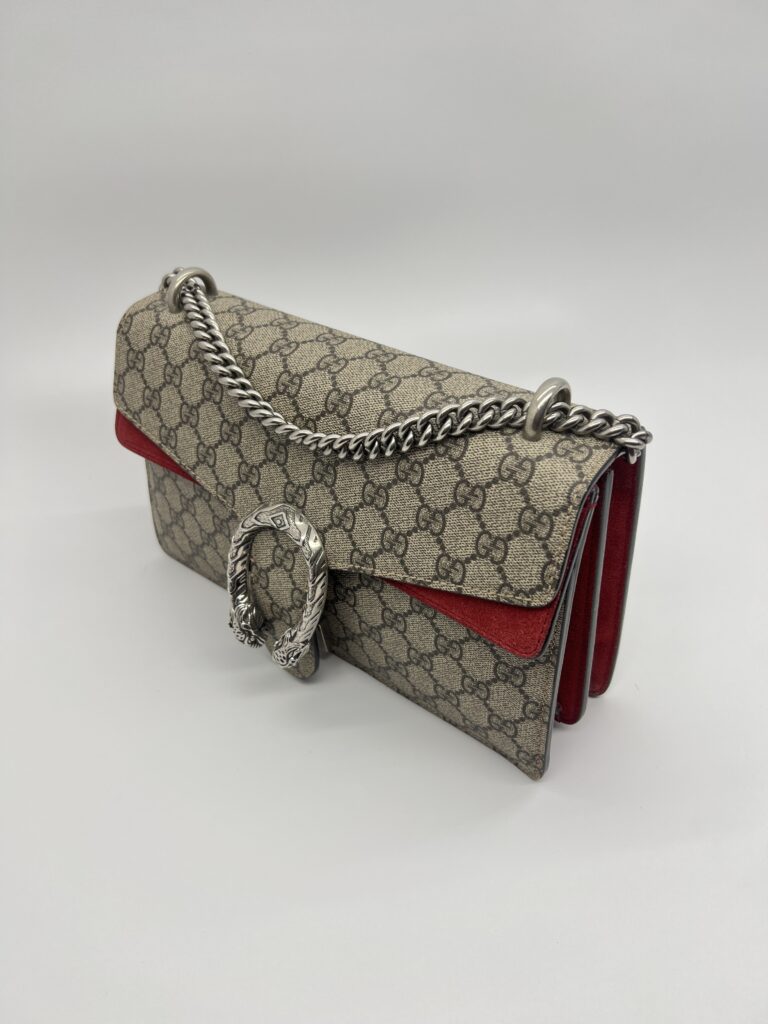 Gucci Dionysus GG Supreme Suede Red SHW