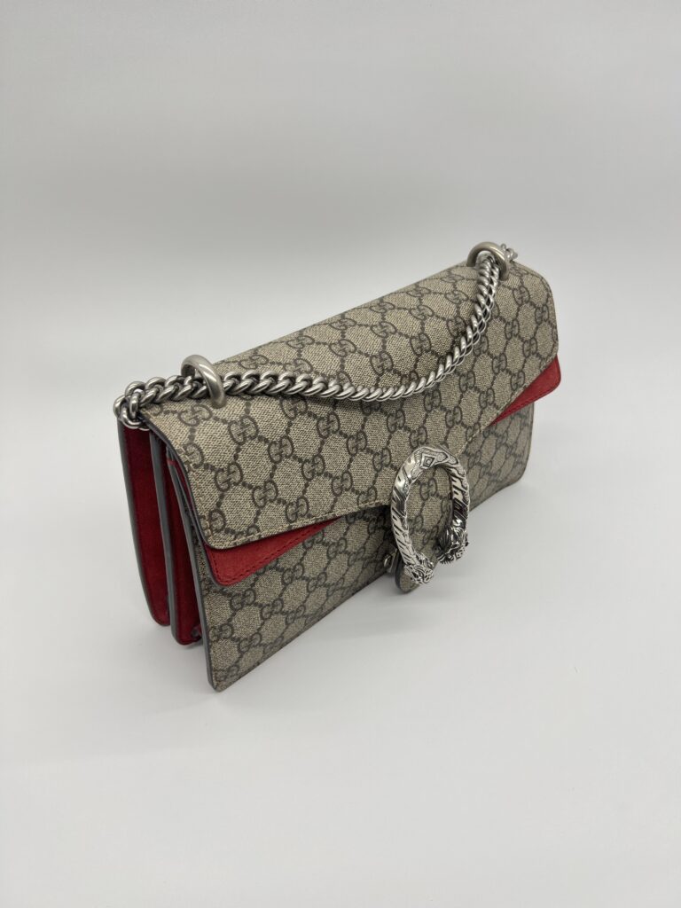 Gucci Dionysus GG Supreme Suede Red SHW