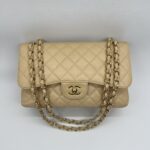 Chanel Classic Jumbo D FLap Caviar Beige GHW