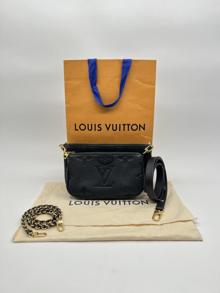 Louis Vuitton Multi Pochette Monogram Empreinte Black GHW