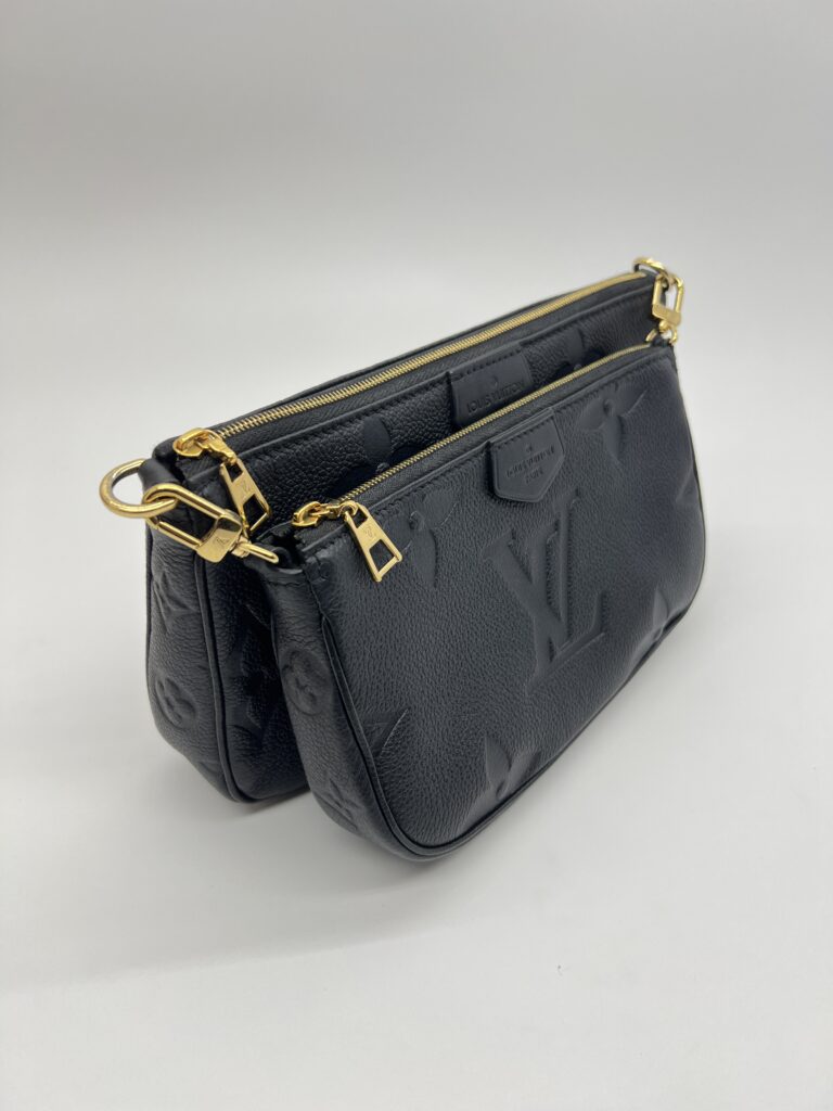 Louis Vuitton Multi Pochette Monogram Empreinte Black GHW