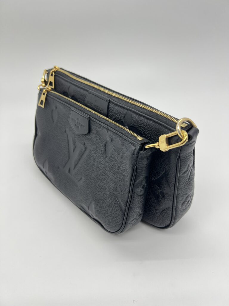 Louis Vuitton Multi Pochette Monogram Empreinte Black GHW