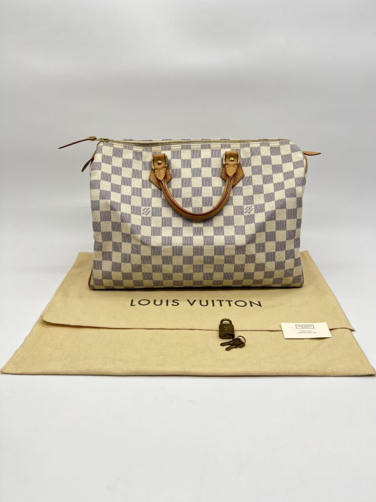 Louis Vuitton Speedy 35 Damier Azur GHW