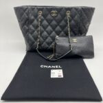 Chanel Shopping Tote Bag Cavier Black GHW