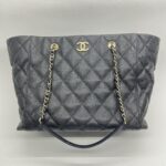 Chanel Shopping Tote Bag Cavier Black GHW