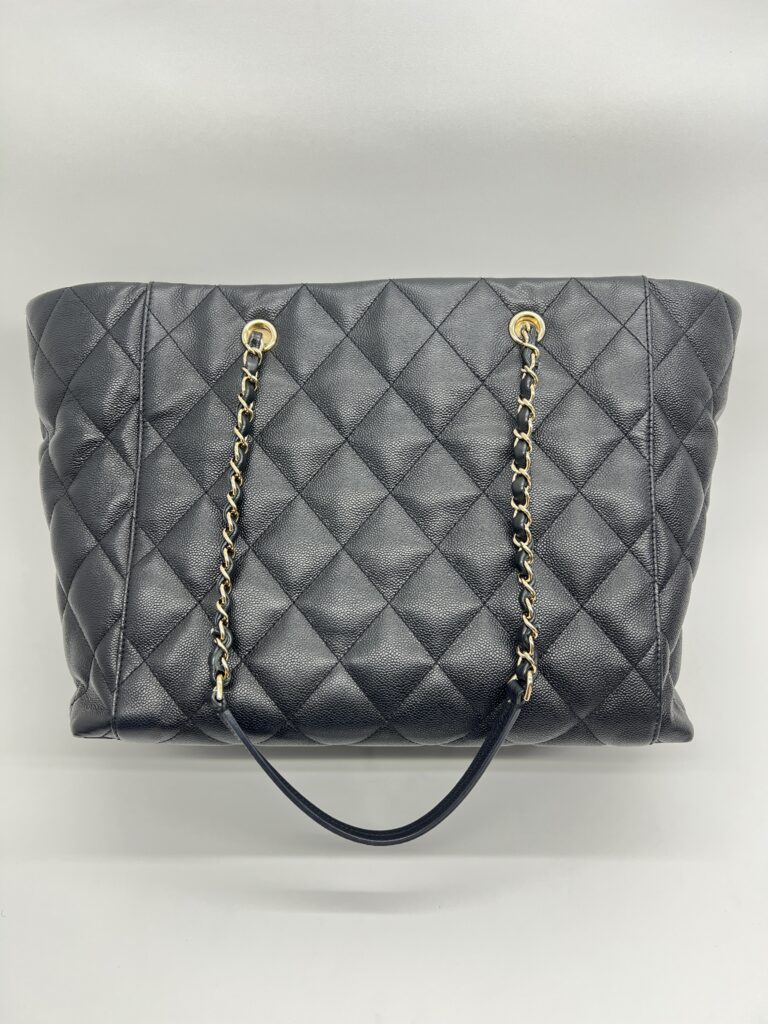 Chanel Shopping Tote Bag Cavier Black GHW
