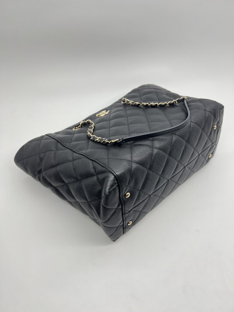Chanel Shopping Tote Bag Cavier Black GHW
