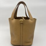 Hermes Pitcoin 22 Clemence Biscuit GHW