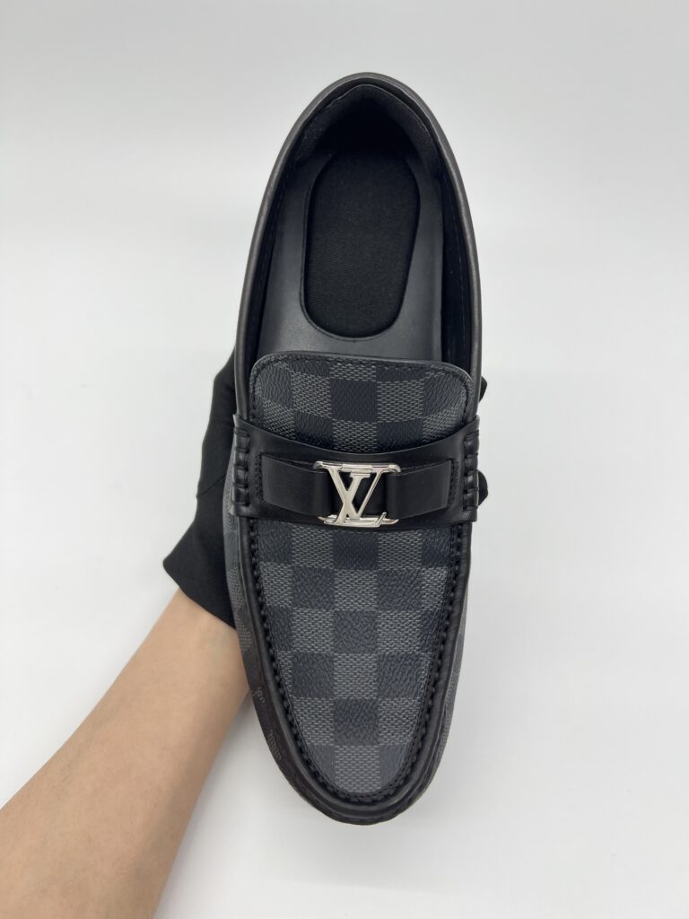Louis Vuitton Hockenheim Moccasin Damier Graphite Black SHW