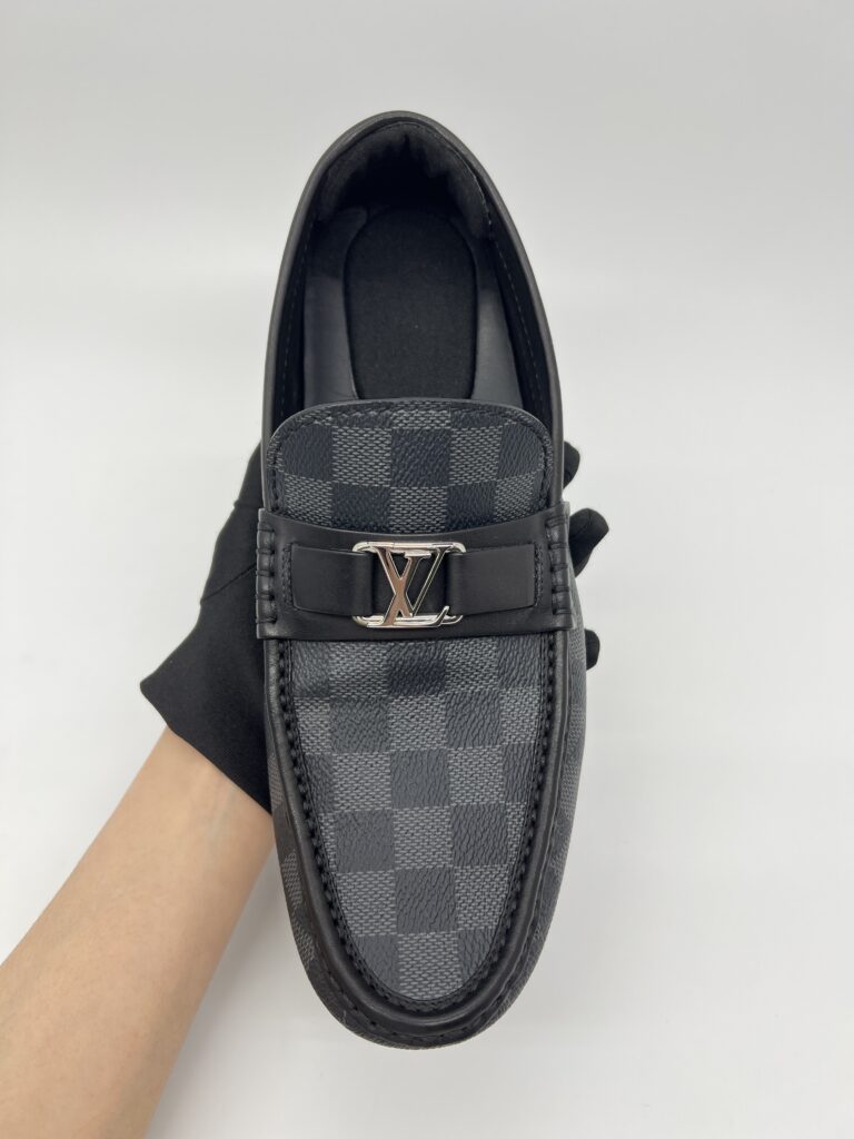 Louis Vuitton Hockenheim Moccasin Damier Graphite Black SHW