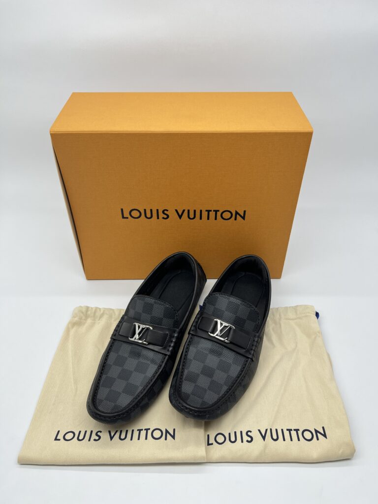 Louis Vuitton Hockenheim Moccasin Damier Graphite Black SHW