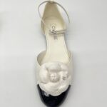 Chanel Camellia Mary Janes White Black