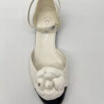 Chanel Camellia Mary Janes White Black