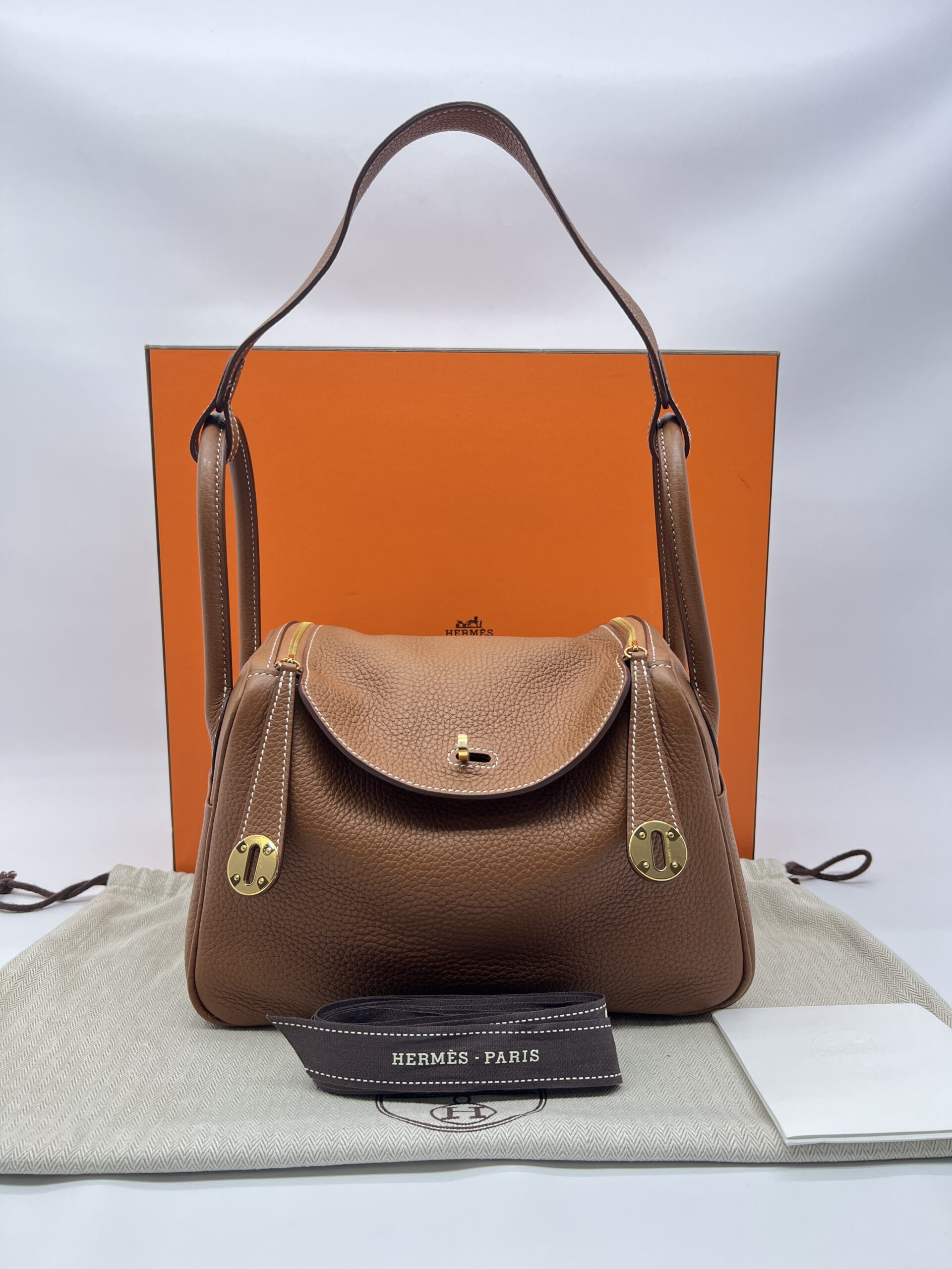 Hermes Lindy 26 Clemence Gold GHW