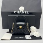 Chanel Mini Kelly Black GHW