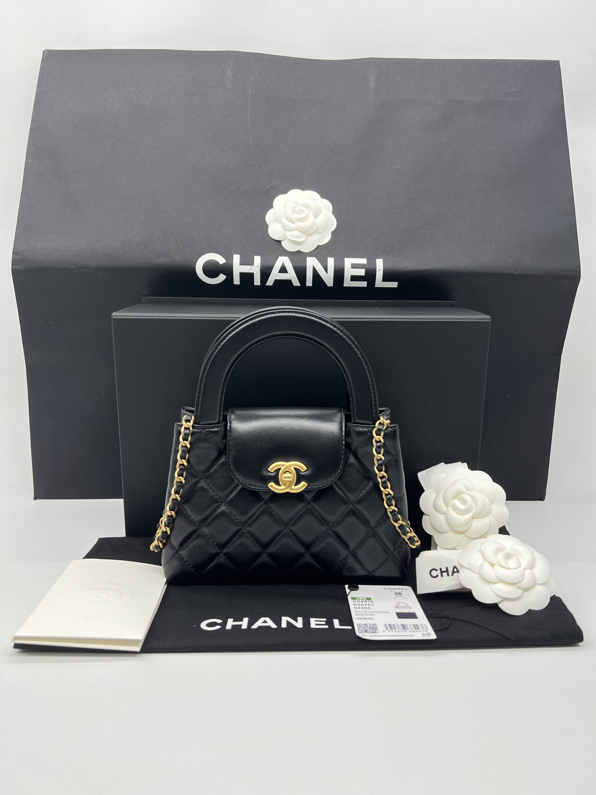 Chanel Mini Kelly Black GHW