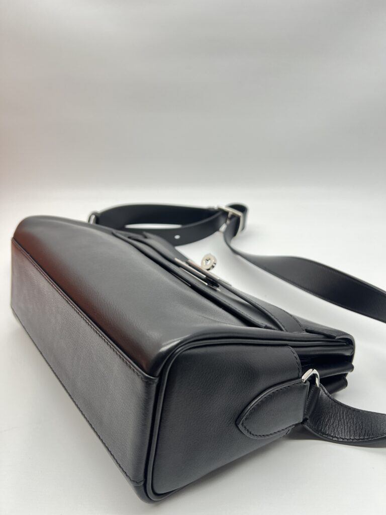 Hermes Kelly Messenger PM Evergrain Noir PHW