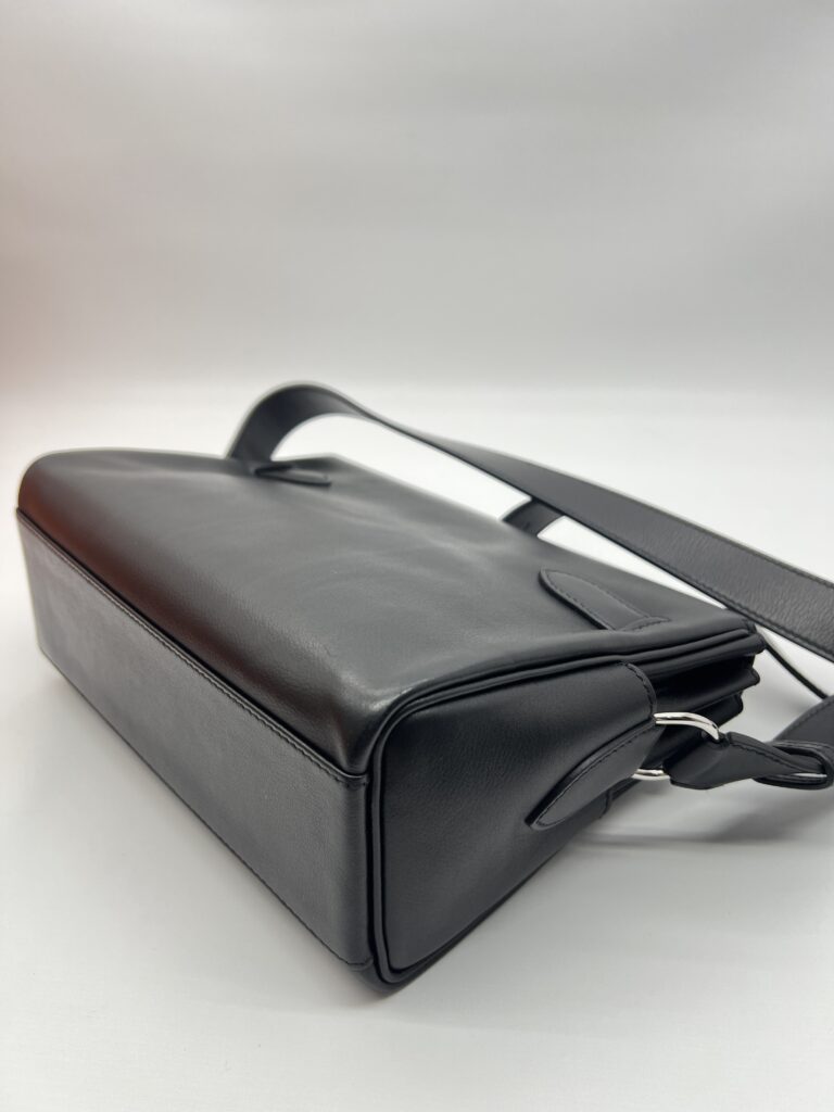 Hermes Kelly Messenger PM Evergrain Noir PHW