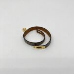 Hermes Bracelets Double Tour Kelly Etoupe GHW