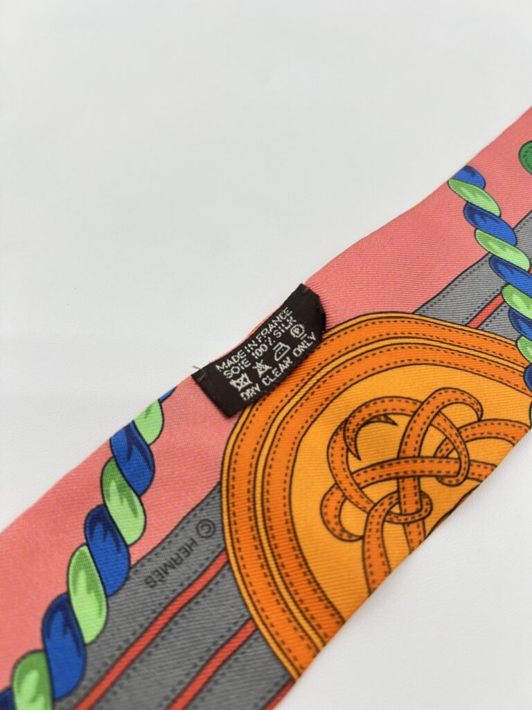 Hermes Twilly Grande Tenue Orange/Bleu/Gris