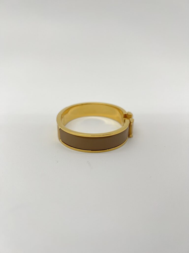 Hermes Clic H Chataigne GHW