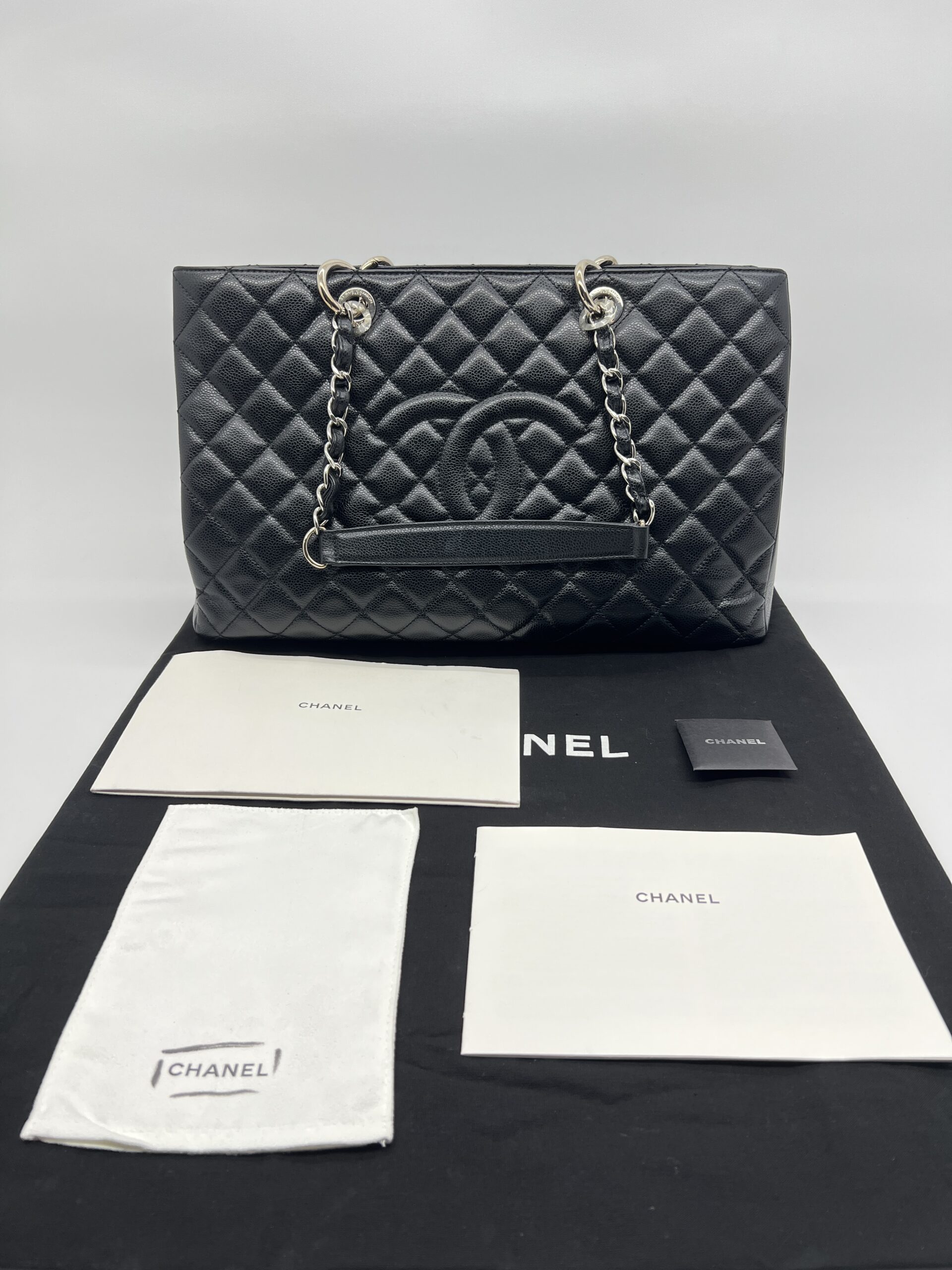 Chanel GST XL Caviar Black SHW