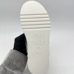 Chanel Gladiator Sandal White Light Grey