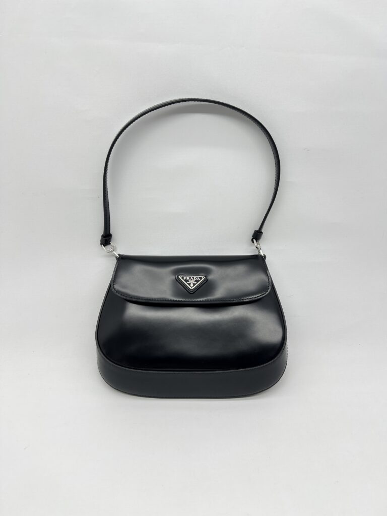 Prada Cleo Flap Shiny Black SHW