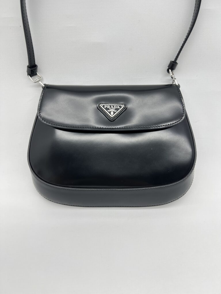Prada Cleo Flap Shiny Black SHW