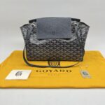 Goyard Rouette  Souple PM Goyardine Bleu Marine SHW