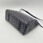 Goyard Rouette  Souple PM Goyardine Bleu Marine SHW