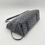 Goyard Rouette  Souple PM Goyardine Bleu Marine SHW