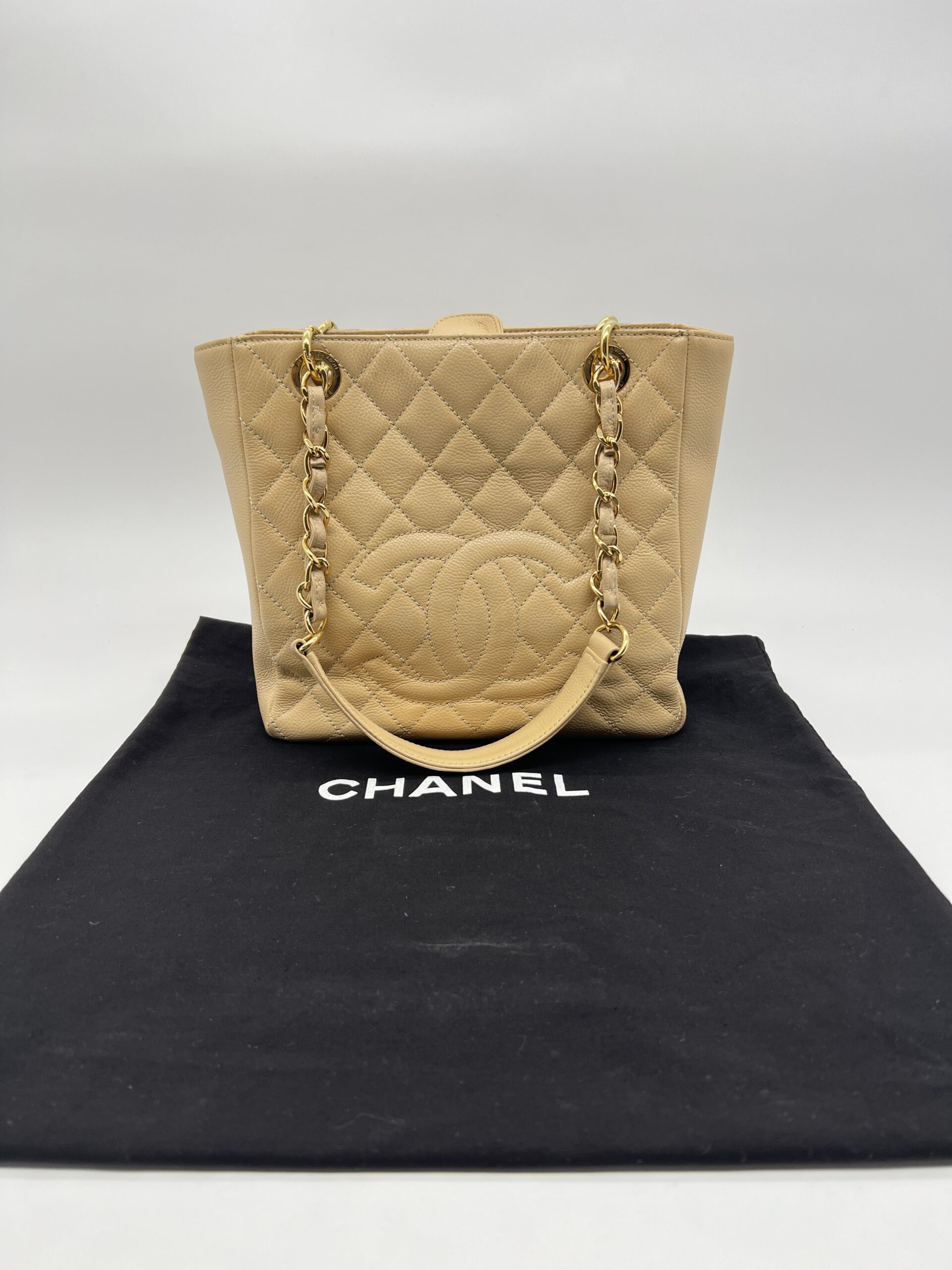 Chanel PST Caviar Beige GHW