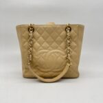 Chanel PST Caviar Beige GHW